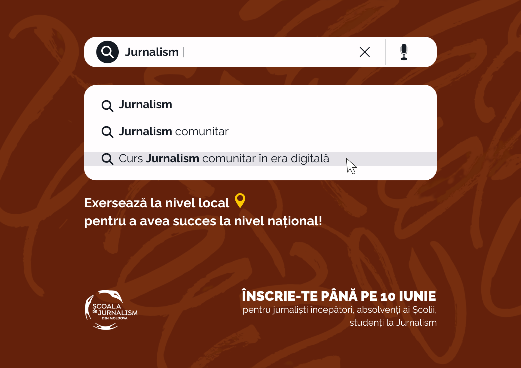 Înscrieri la curs Jurnalism comunitar în era digitală: Creează un site de știri pentru un sat